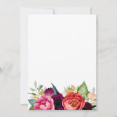 Waterverf Floral Vrijgezellenfeest Rustic Boho Kaart (Achterkant)