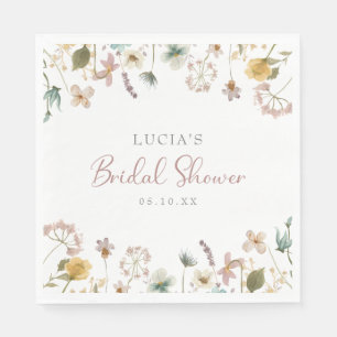 Waterverf Floral Vrijgezellenfeest Servet