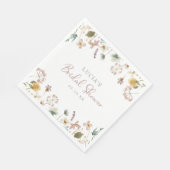 Waterverf Floral Vrijgezellenfeest Servet (Hoek)