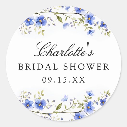 Waterverf Floral Vrijgezellenfeest Square Sticker (Voorkant)