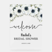 Waterverf Floral Vrijgezellenfeest Welkom Acryl Bord (Voorkant)