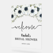 Waterverf Floral Vrijgezellenfeest Welkom Acryl Bord (Hoek)