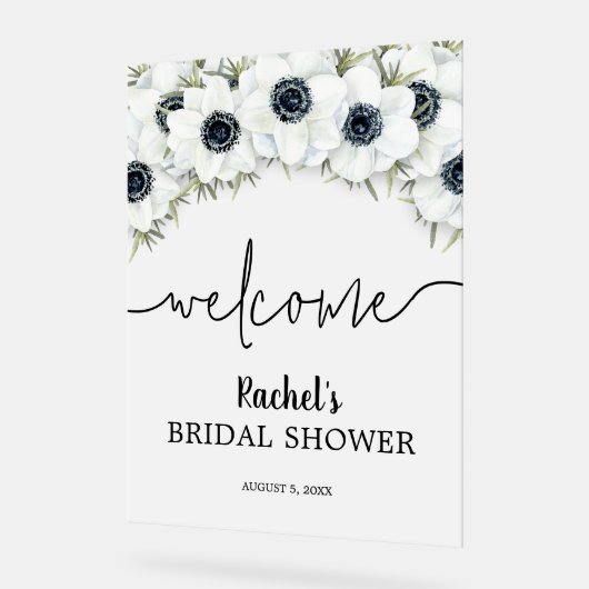 Waterverf Floral Vrijgezellenfeest Welkom Acryl Bord (Hoek)