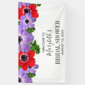 Waterverf Floral Vrijgezellenfeest Welkomstbanner Spandoek (Verticaal)