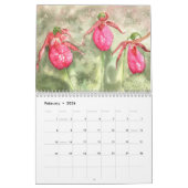 Waterverf Floral Wall Agenda Kalender (Feb 2026)