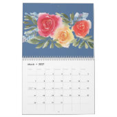 Waterverf Floral Wall Agenda Kalender (Mar 2027)