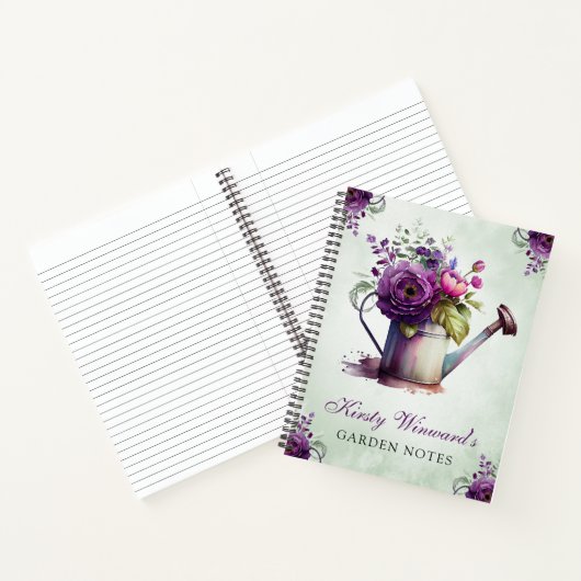 Waterverf Floral water in de lente Notitieboek (Binnen)