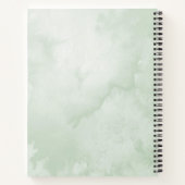 Waterverf Floral water in de lente Notitieboek (Achterkant)