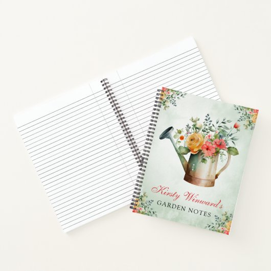 Waterverf Floral water in de lente Notitieboek (Binnen)