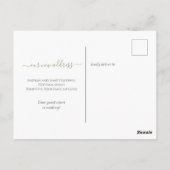 Waterverf Floral We hebben nieuw huisscript verpla Briefkaart (Achterkant)