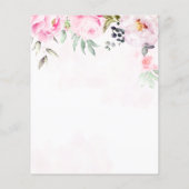 Waterverf Floral Weddenschap (Achterkant)