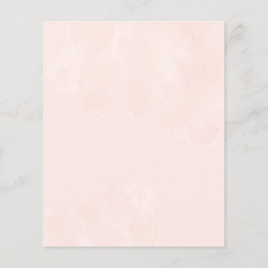 Waterverf Floral Weddenschap (Achterkant)