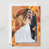 Waterverf Floral Weddenschap Foto Hartelijk dank Bedankkaart (Voorkant)