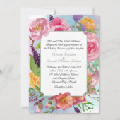 Waterverf Floral Weddenschap Kaart (Voorkant)