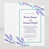 Waterverf Floral Weddenschap Kaart (Voorkant / Achterkant)