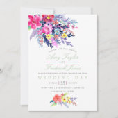 Waterverf Floral Weddenschap Kaart (Voorkant)