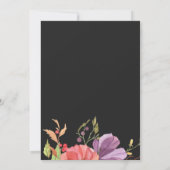 Waterverf Floral Weddenschap Kaart (Achterkant)