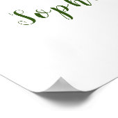 Waterverf Floral Weddenschap op de lente Poster (Hoek)