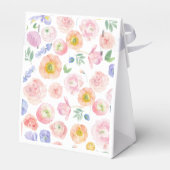 Waterverf Floral Wedding Bedankdoosjes (Achterkant)