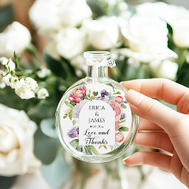 Waterverf Floral Wedding Bedankjes Labels