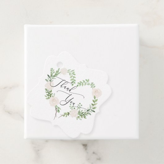 Waterverf Floral Wedding Bedankjes Labels (In situ)