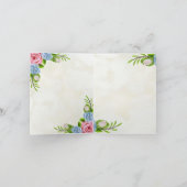 Waterverf Floral Wedding Bedankt (Binnen)