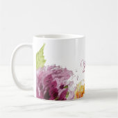 Waterverf Floral Wedding Bride Koffiemok (Links)