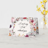 Waterverf Floral Wedding Bridesmaid Voorstel Kaart (Gele Bloem)