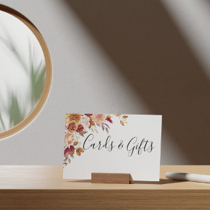 Waterverf Floral Wedding Cards en Gifts Poster