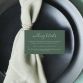 Waterverf Floral Wedding Details Card Informatiekaartje