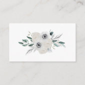 Waterverf Floral Wedding Details Card Informatiekaartje (Achterkant)