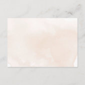 Waterverf Floral Wedding Details Enclosure Kaart (Achterkant)
