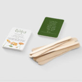 Waterverf Floral Wedding Fan Handwaaier (Niet-gemonteerd)