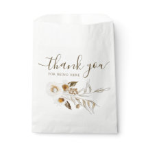 Waterverf Floral Wedding Favor Bags
