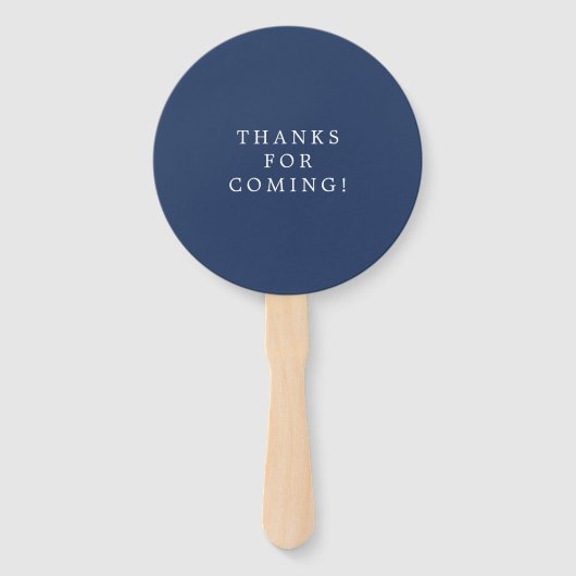 Waterverf Floral Wedding Favor Handwaaier (Achterkant)