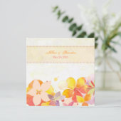 Waterverf Floral Wedding Garden Breeze Kaart (Staand voorkant)