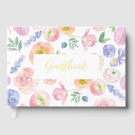 Waterverf Floral Wedding Gastenboek