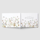 Waterverf Floral Wedding Guest Book Gastenboek (Volledig)