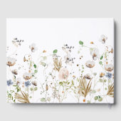 Waterverf Floral Wedding Guest Book Gastenboek (Achterkant)