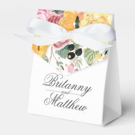 Waterverf Floral Wedding Hartelijk dank Bedankdoosjes