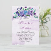 Waterverf Floral Wedding Invitations (Staand voorkant)