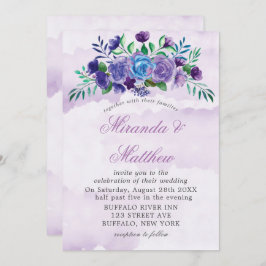 Waterverf Floral Wedding Invitations