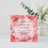 Waterverf Floral Wedding Invitations (Staand voorkant)