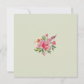 Waterverf Floral Wedding Invitations (Achterkant)