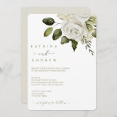 Waterverf Floral Wedding Invitations Save The Date (Voorkant / Achterkant)