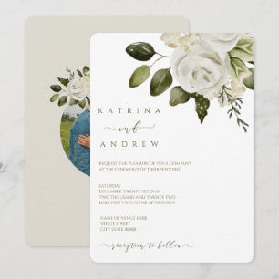 Waterverf Floral Wedding Invitations Save The Date