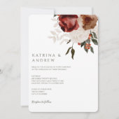 Waterverf Floral Wedding Invitations Save The Date (Voorkant)