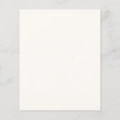 Waterverf Floral Wedding Invite budget Rustige (Achterkant)