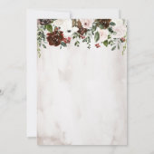 Waterverf Floral Wedding Kaart (Achterkant)