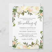 Waterverf Floral Wedding Kaart (Voorkant)